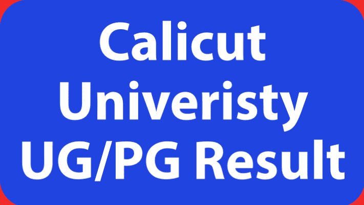 Calicut University Result