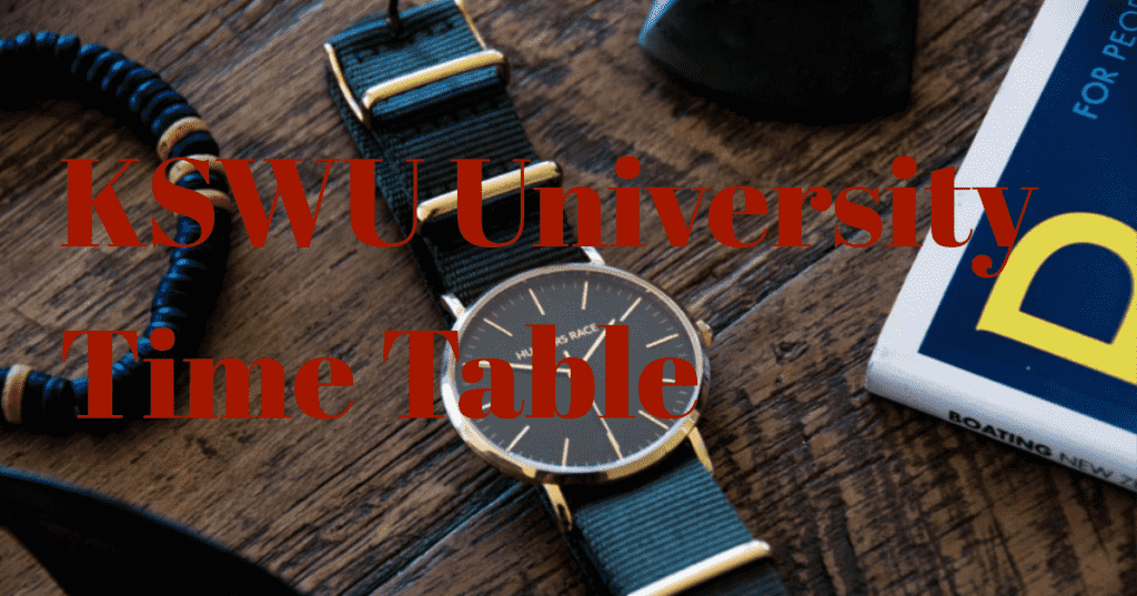 KSWU-University-Time-Table