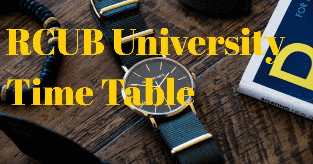 RCUB-Exam-Time-Table