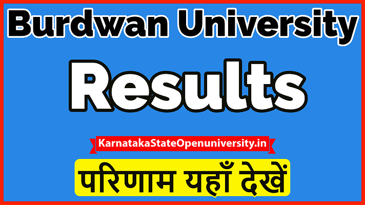 Burdwan University Result