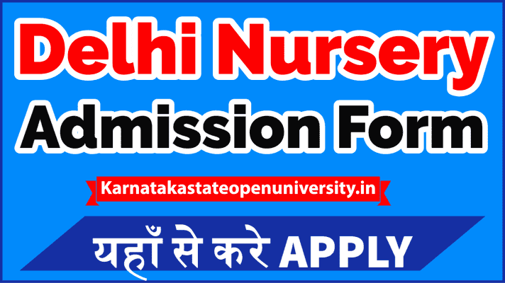 Delhi Nursery Admission Form