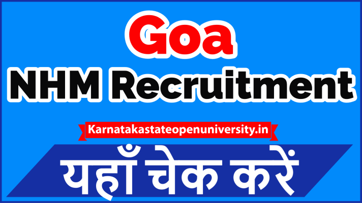 Goa NHM Recruitment