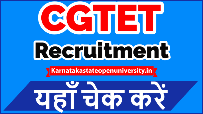 CGTET Recruitment
