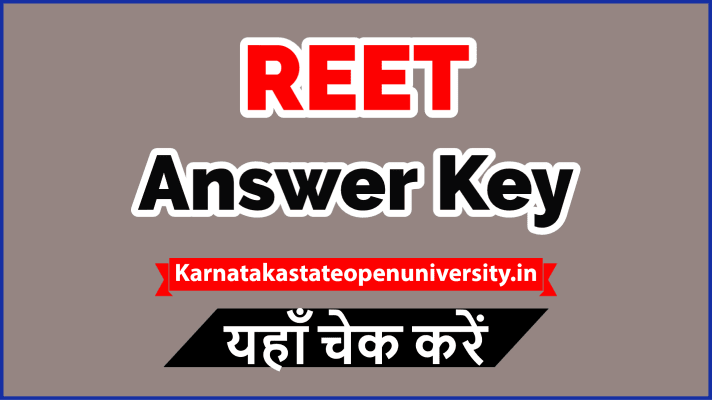 Reet Answer Key