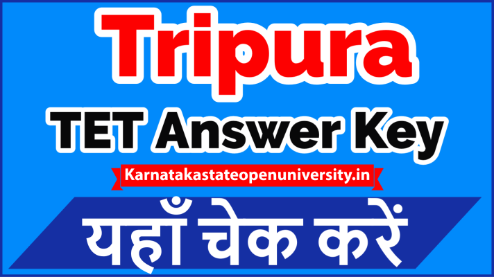 Tripura TET Answer Key