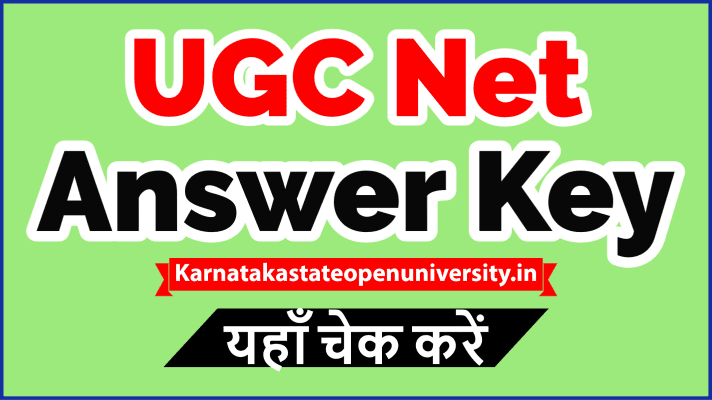 UGC Net Answer Key