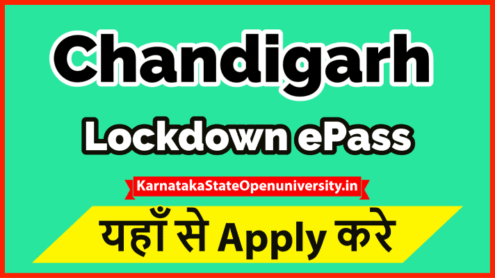 Chandigarh Lockdown E Pass