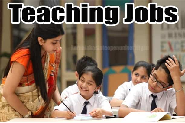 Govt Teaching Jobs 2023