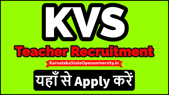KVS Teacher Recruitment 2023