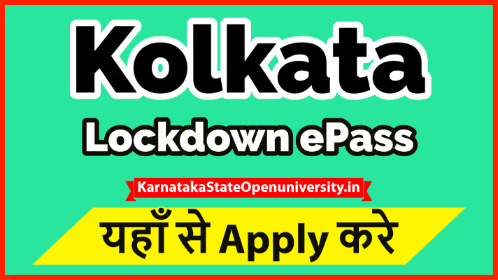 Kolkata Lockdown ePass