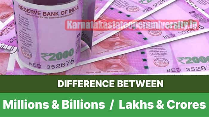 Lakh & Million Difference