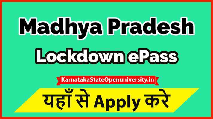 Madhya Pradesh Lock Down E Pass