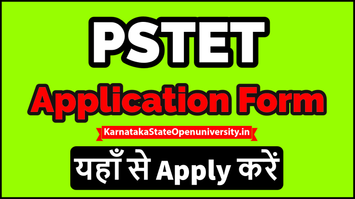 PSTET Application Form