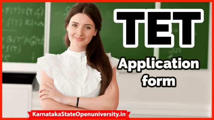 TET Application Form 2023