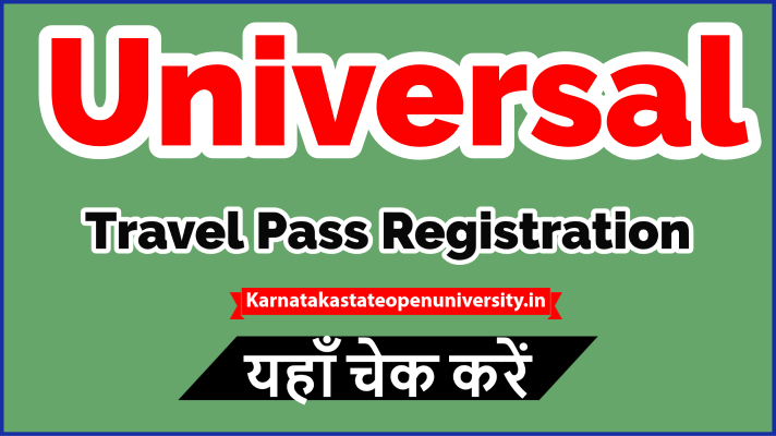 Universal Travel Pass Registration
