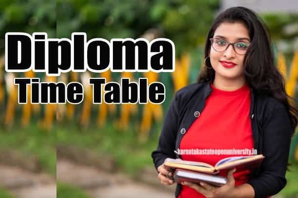 diploma time table 2022