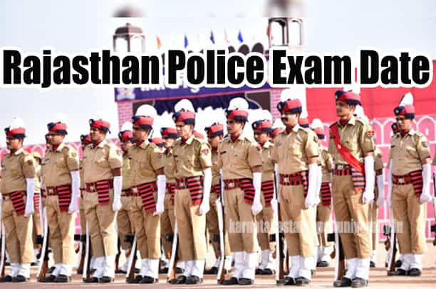 rajasthan police exam date