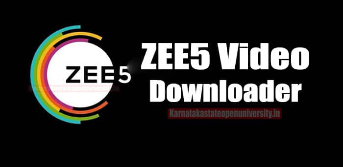 ZEE5 Video Downloader 