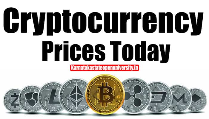 Cryptocurrency Prices Today