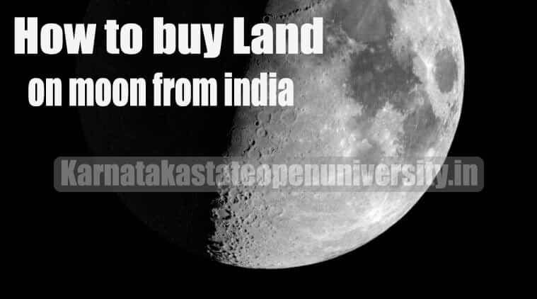 How to buy Land on moon from india