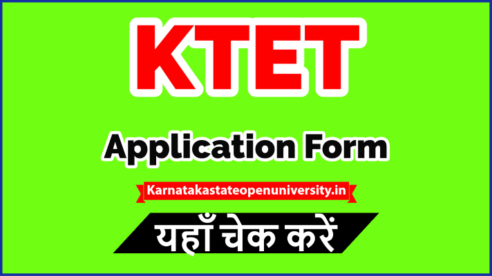 KTET Application Form