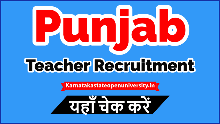 Punjab Teacher Recruitment