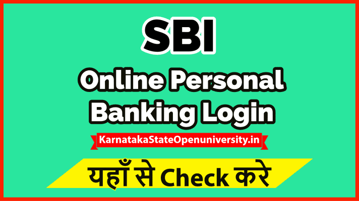 SBI Online Personal Banking Login