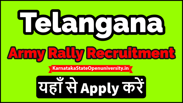 Telangana Army Rally Recruitment