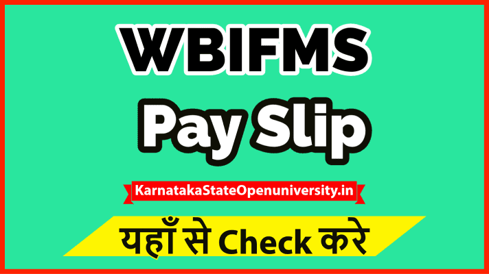 WBIFMS Pay Slip