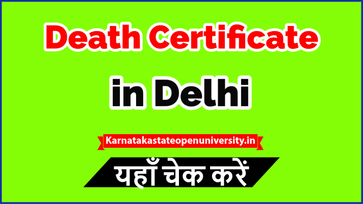Death Certificate in Delhi