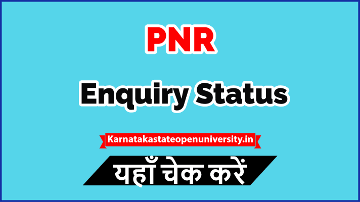 PNR Inquiry Status