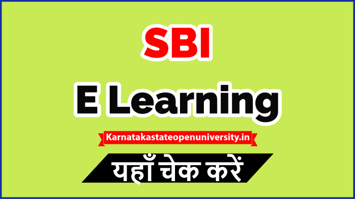 SBI E Learning