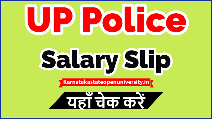UP Police Salary Slip