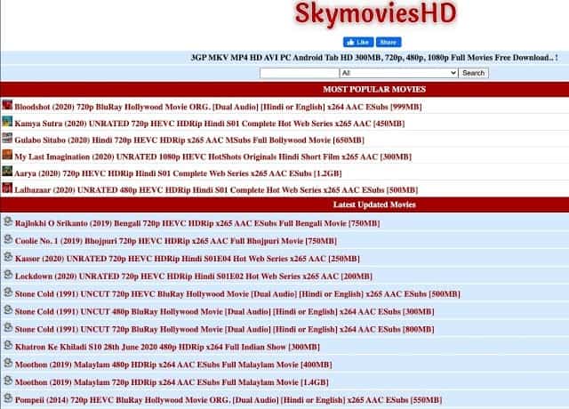 SkymoviesHD 1080p 720p 480p Movies Download (2022)