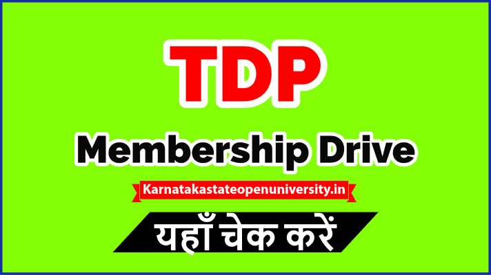 TDP Membership Drive
