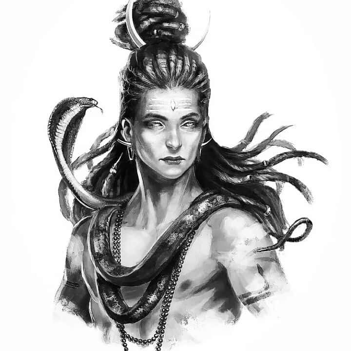 Bhole Baba - Pencil Sketch Shiva Tattoo Transparent PNG - 2479x1862 - Free  Download on NicePNG