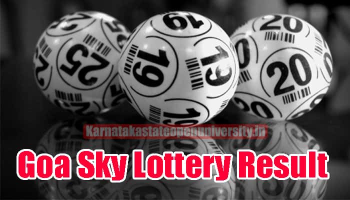 Goa Sky Lottery Result