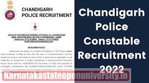 Chandigarh Police Admit card 