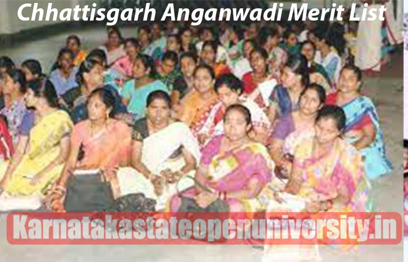Chhattisgarh Anganwadi Merit List
