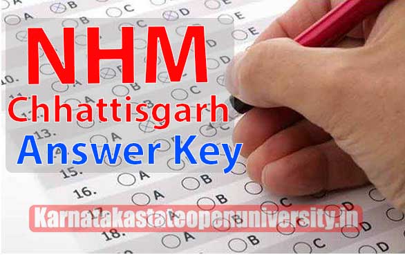 NHM Chhatishgarh ANSWER KEY