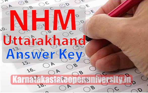 NHM Uttrakhand answer key