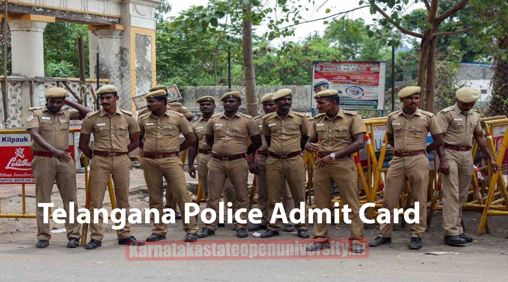 Telangana Police Admit Card