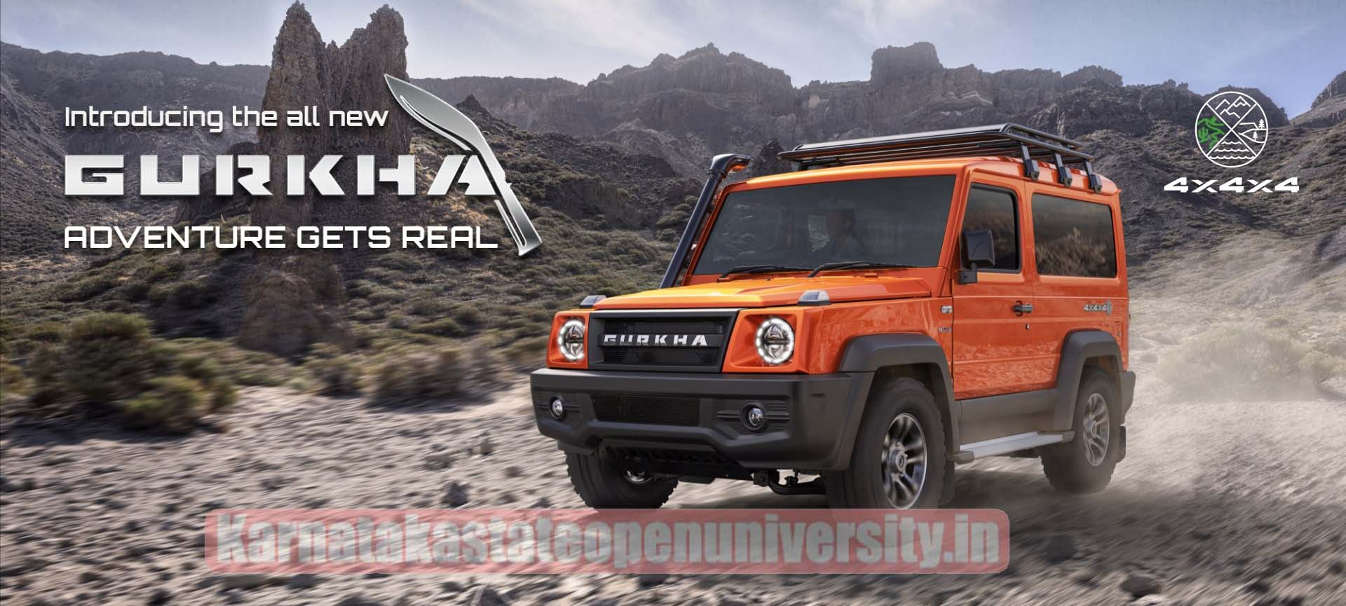 New Force Gurkha Price In India 2024, Launch Date, Full Specifications