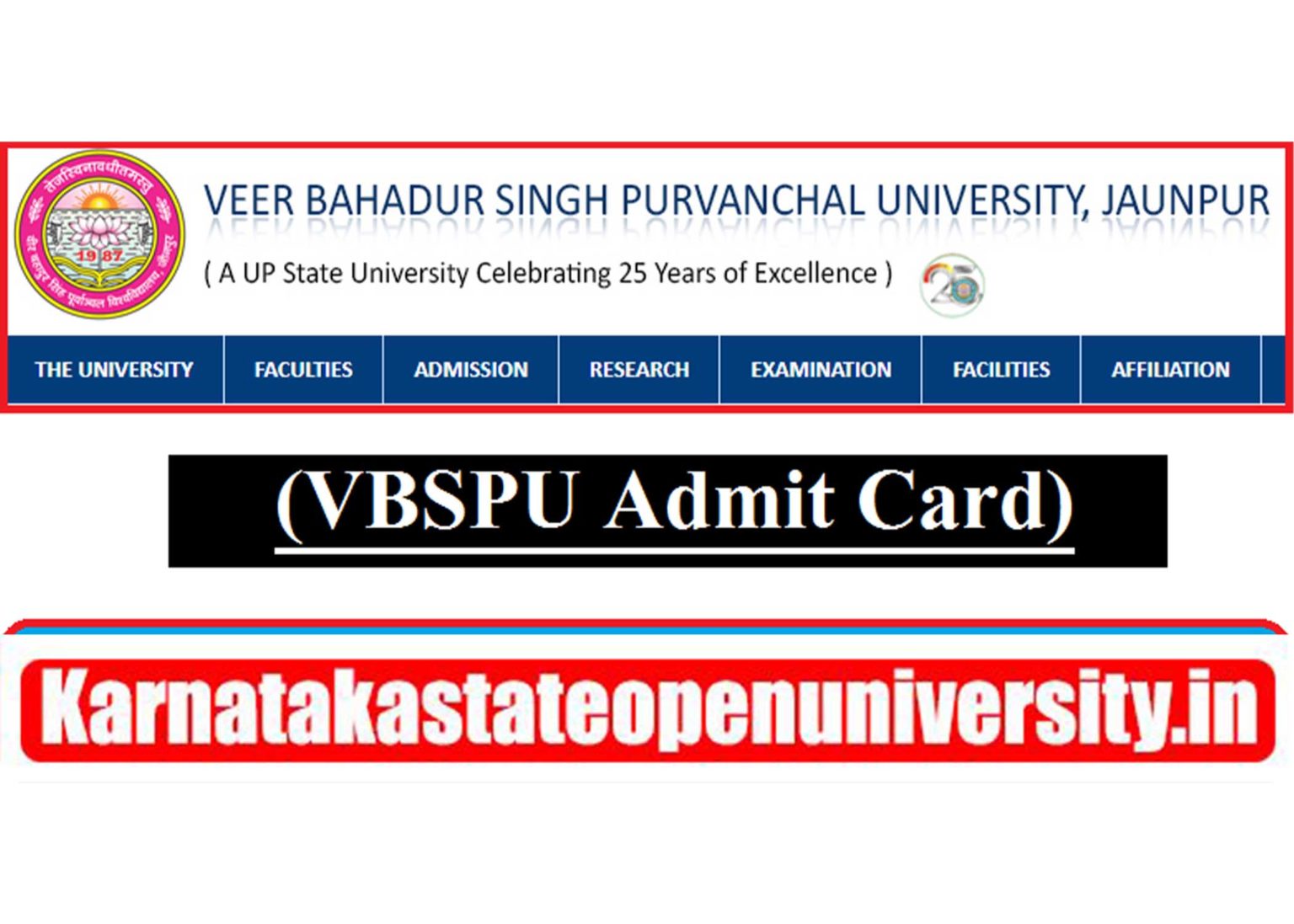 VBSPU Admit Card 2024 {Today} Download BA BSC 1st 2nd 3rd Call