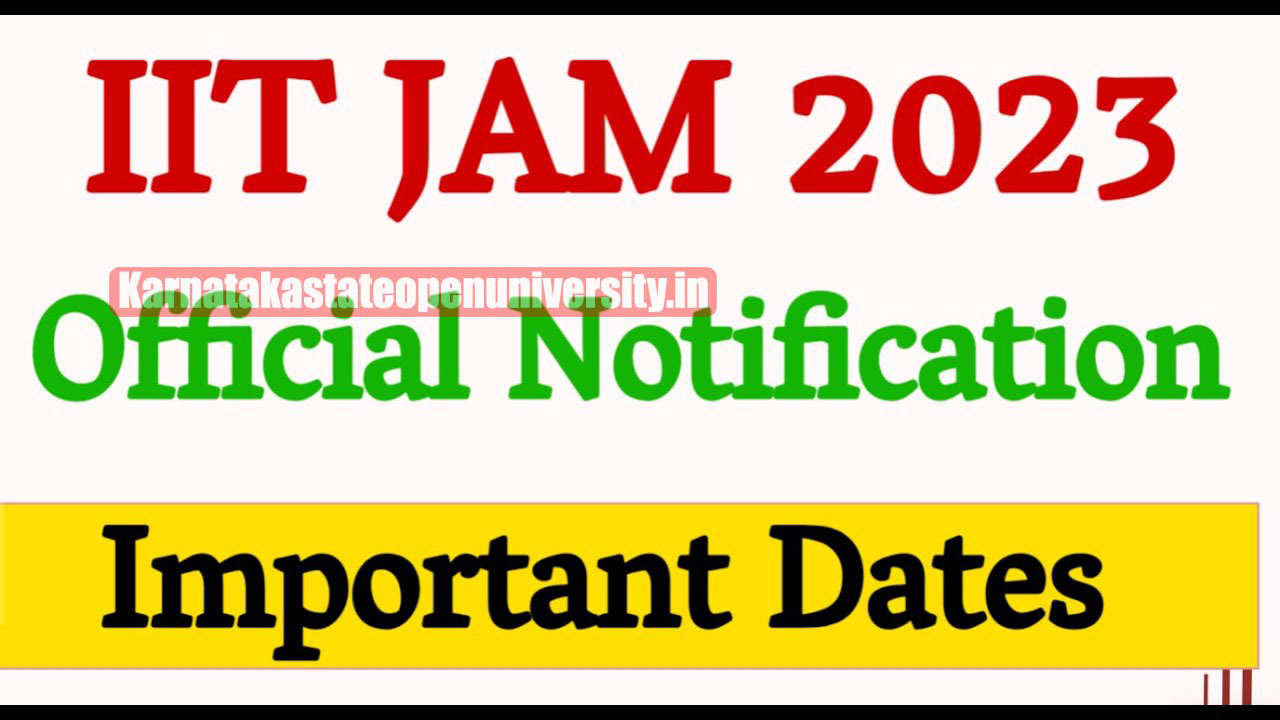 IIT JAM Application form