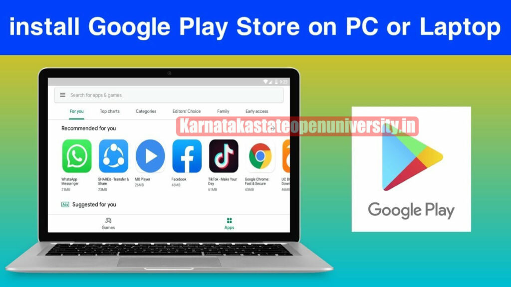 how to download games on laptop from play store