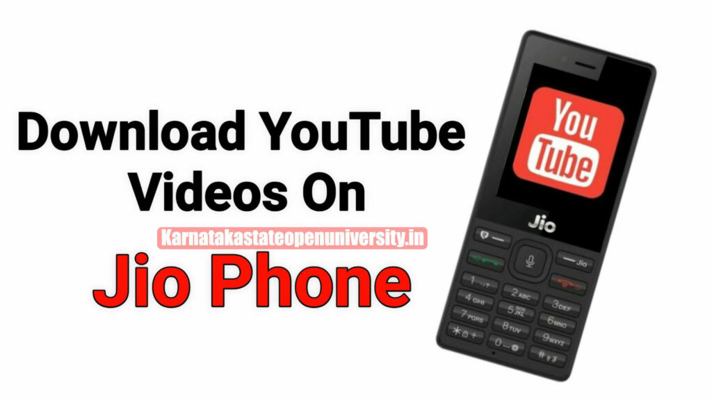 Jio Phone How To Download YouTube Videos