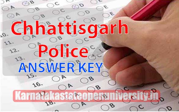 Chhattisgarh Police Answer Key