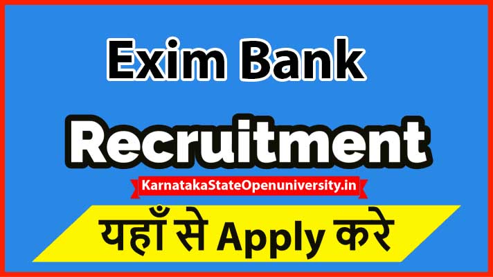 Exim Bank Recruitment