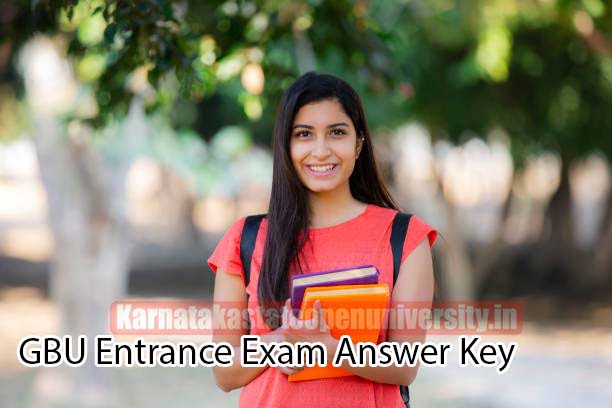 GBU Entrance Exam Answer Key 2022